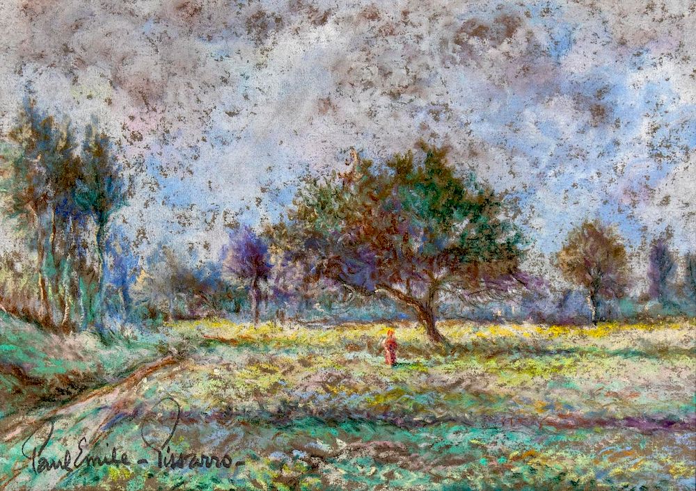 Appraisal: Paul Emile Pissarro French - Les Pommiers Paul Emile Pissarro