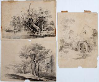 Appraisal: SCHOOL OF JOSEPH MALLORD WILLIAM TURNER DRAWINGS SCHOOL OF JOSEPH