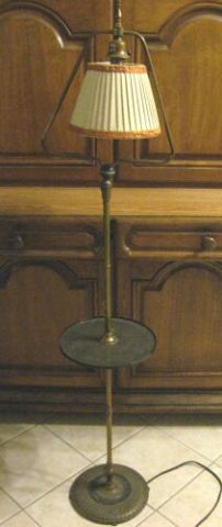 Appraisal: BRASS FLOOR LAMP