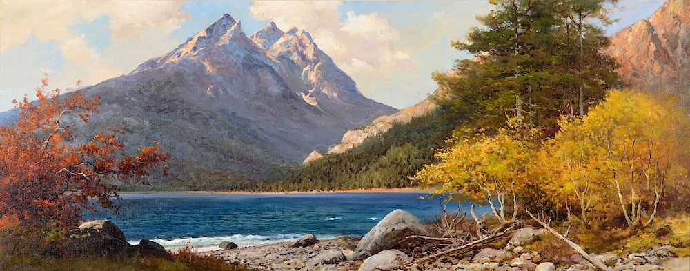 Appraisal: Robert Wood - Teton Autumn Exclusive on Bidsquare Robert Wood