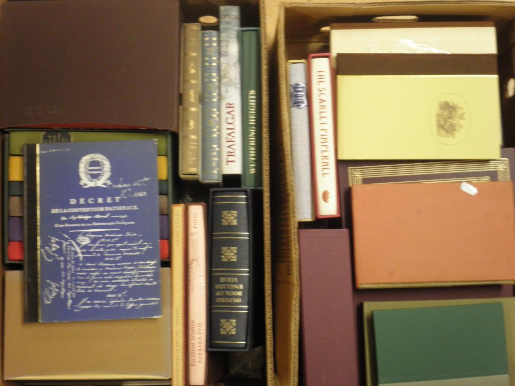 Appraisal: Two boxes of folio society books including boxed sets