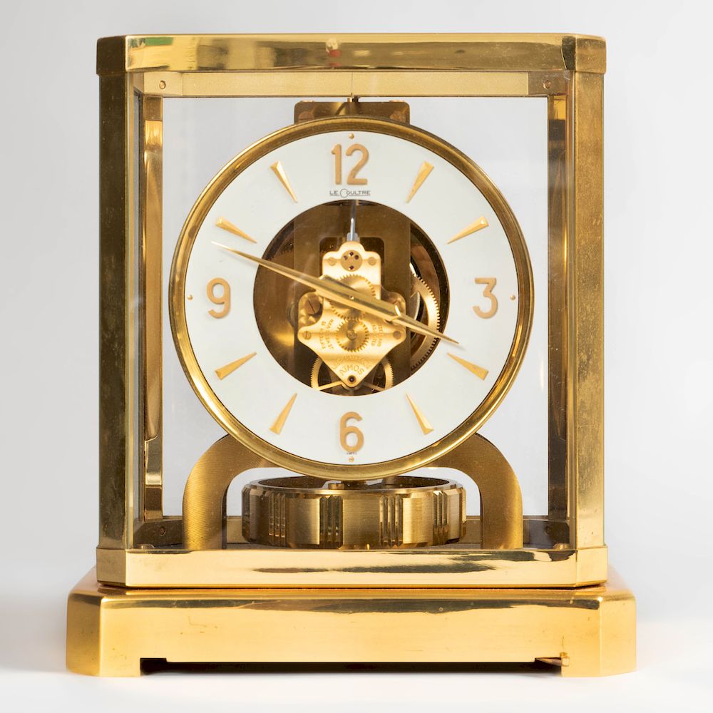 Appraisal: Jaeger-LeCoultre Brass 'Atmos' Clock The dial signed x x in