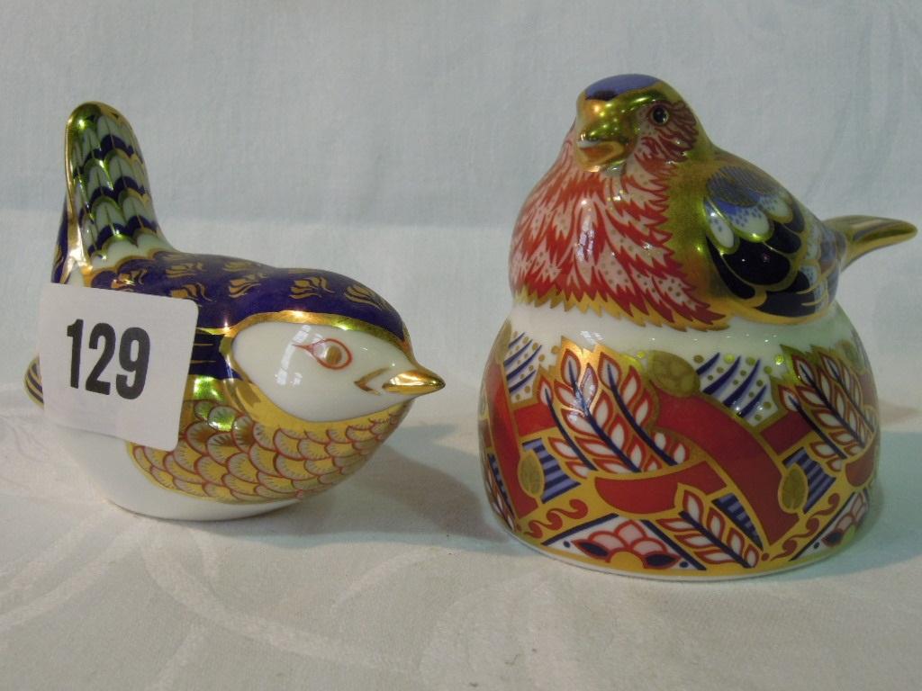 Appraisal: Two Royal Crown Derby paperweights with Imari type decoration in