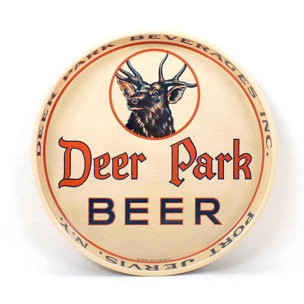 Appraisal: Deer Park Beer Port Jervis Tray Reference n a Brewery