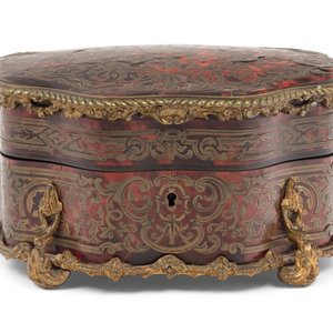 Appraisal: A Napoleon III Gilt Bronze Mounted Boulle Marquetry Dresser Casket