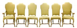 Appraisal: Set Baroque Style Paint Decorated Dining Chairs Continental late th