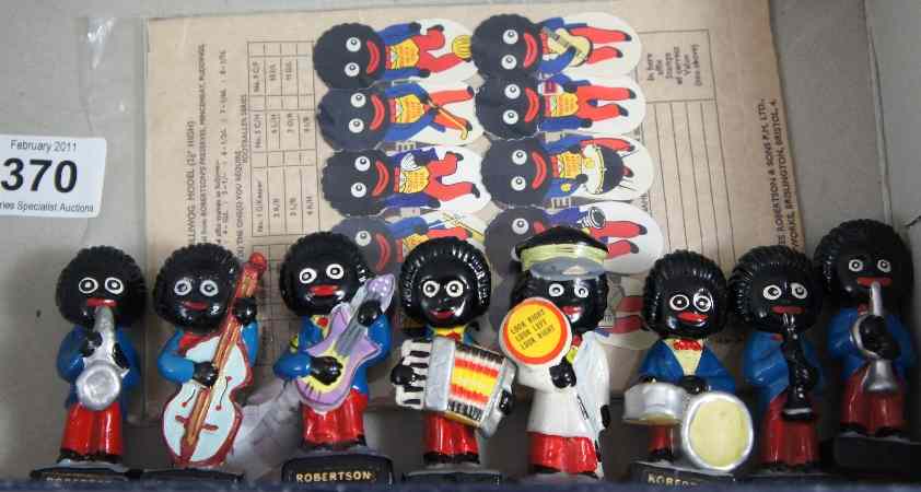 Appraisal: Set of Robinsons Advertising Figures Gollywog and original advertising material