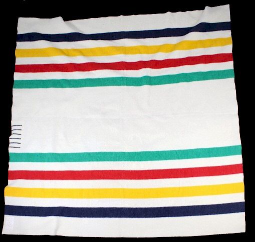 Appraisal: Hudson Bay Six Point Wool Trade Blanket For your consideration