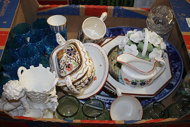 Appraisal: A COLLECTION OF CERAMICS AND GLASSWARE including a small Meissen