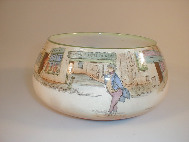 Appraisal: A Royal Doulton Dickens ware fruit bowl decorated with Little