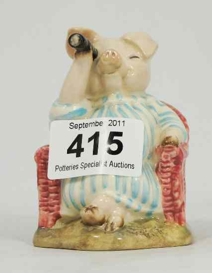 Appraisal: Royal Albert Beatrix Potter Figure Little Pig Robinson Spying BP