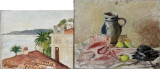 Appraisal: ALEXANDRE DENONNE OILS ON CANVAS TWO ALEXANDRE DENONNE OILS ON