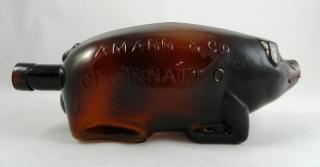 Appraisal: Bitters bottle Bitters- Pig 'Berkshire Bitters - Amann Co Cincinnati