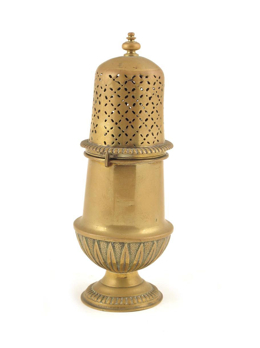 Appraisal: An th century French brass baluster lighthouse caster