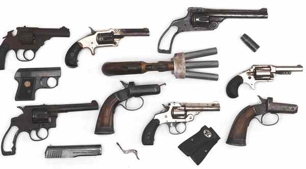 Appraisal: Antique Parts Pistols Lot of Ten Includes S W Stevens