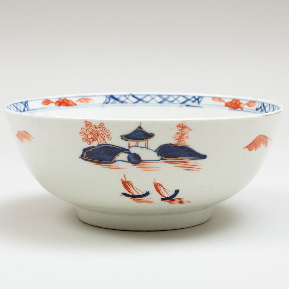 Appraisal: William Reid Liverpool Porcelain Waste Bowl in an Imari Pattern