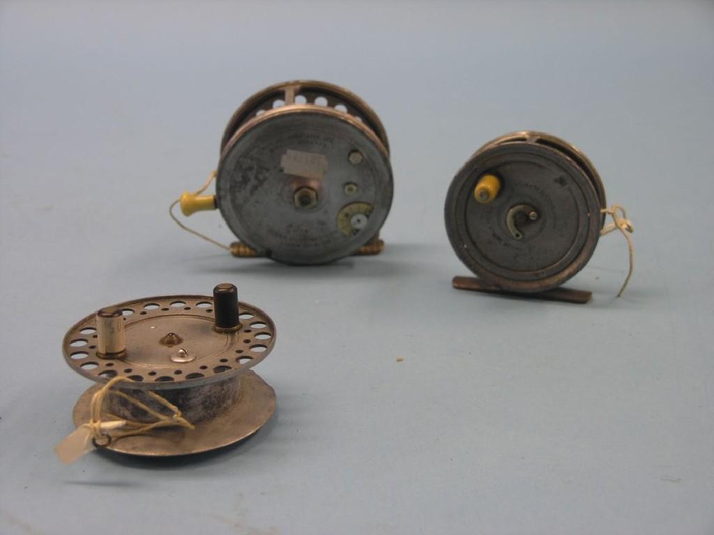 Appraisal: Two Hardy Bros fishing reels Silex Major and Uniqua and