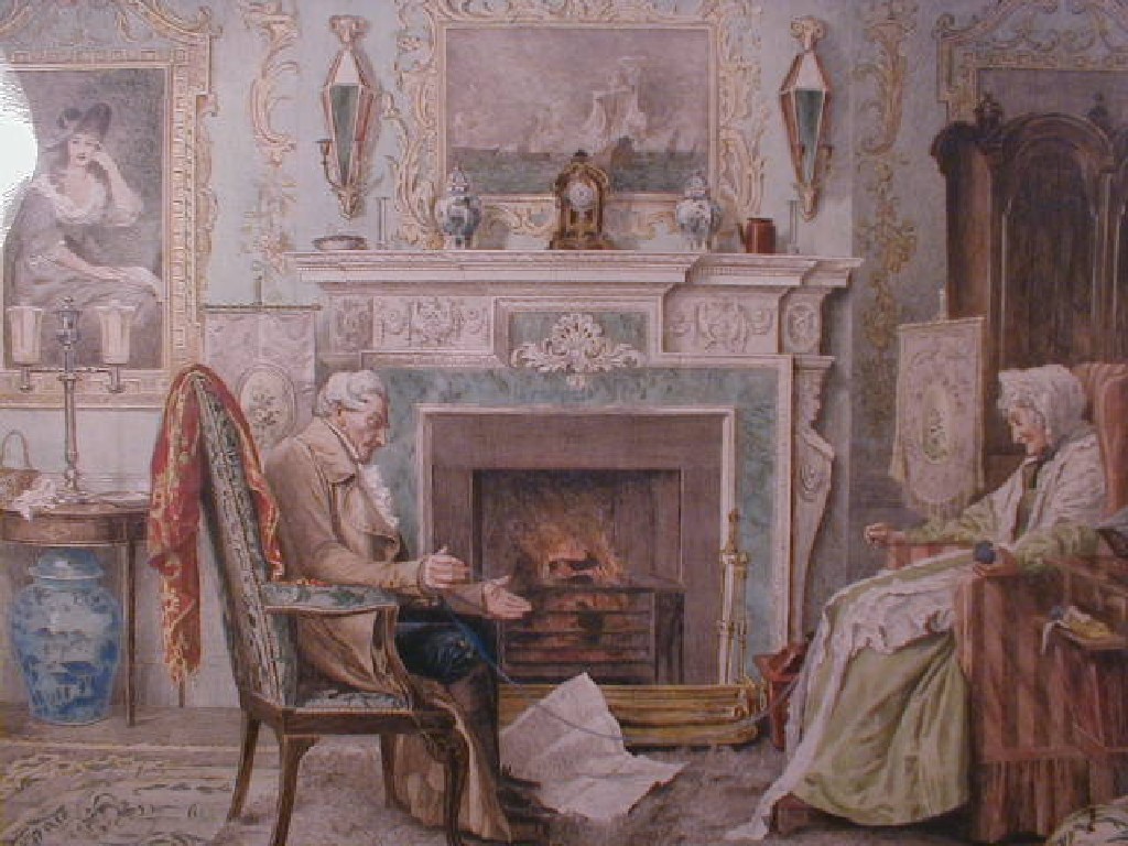 Appraisal: After Dendy Sadler Subject Old Age depicting male and female