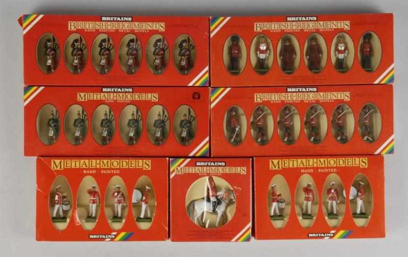 Appraisal: Lot of Boxed Metal Britains Soldier Sets Description Circa s