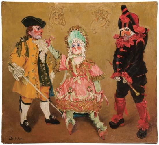 Appraisal: SUDEIKIN Sergei Iurevich Serge Soudeikine - Kukly Dolls Oil on