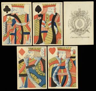 Appraisal: Gibson Gisborne Pack of Playing Cards England ca Excellent The