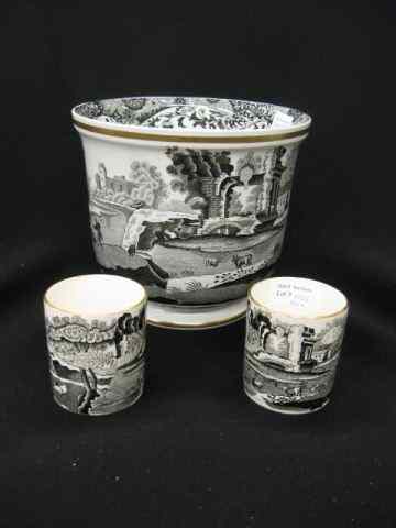 Appraisal: Copeland Spode ''Italian'' Porcelain Cache Pot '' tall together with