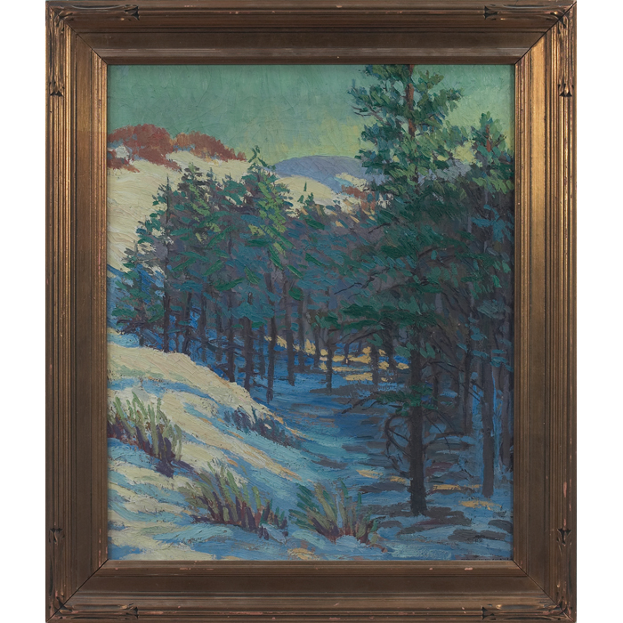 Appraisal: Georgia Leigh Caldwell American th century ''Winter Shadows '' c