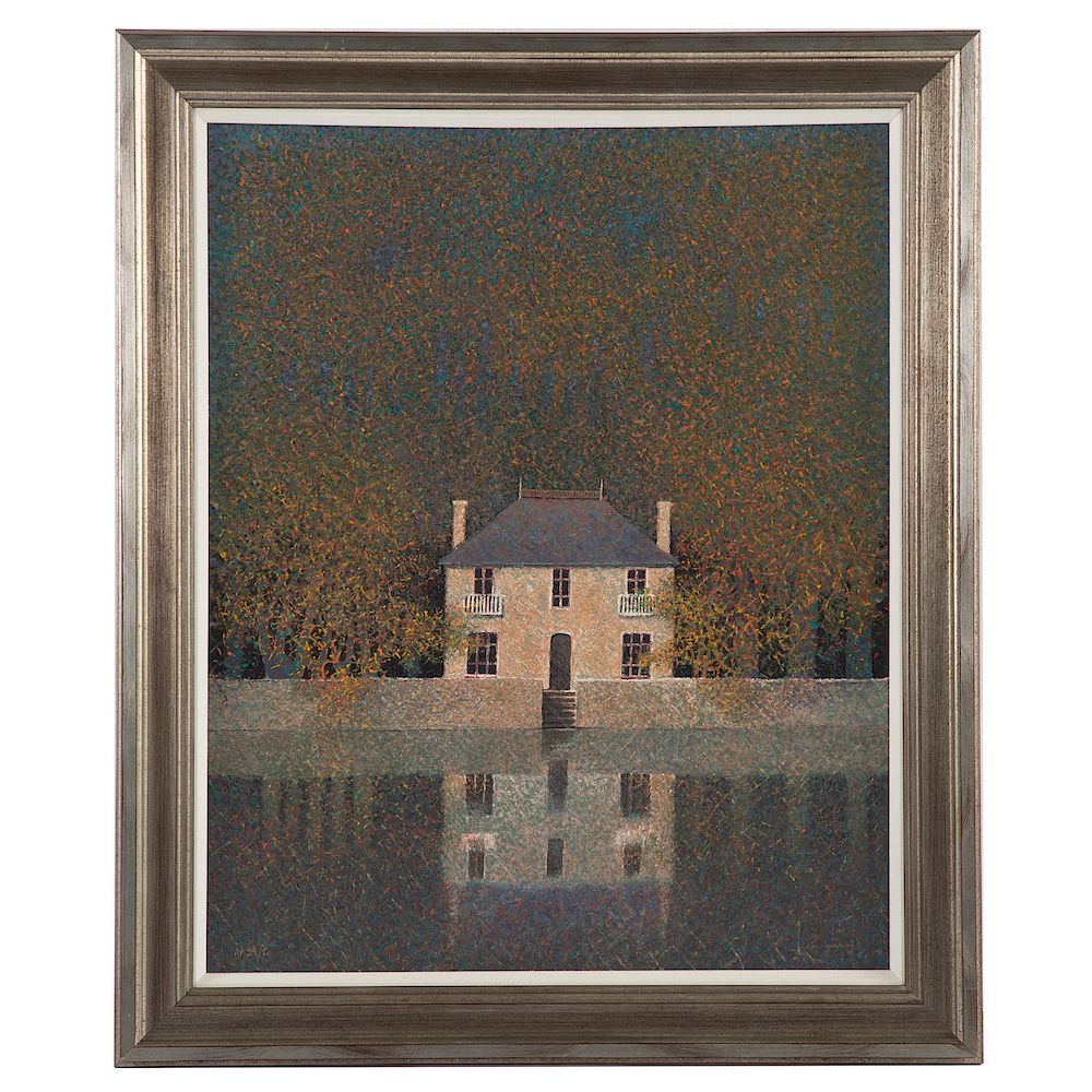 Appraisal: Andre Bourrie Le Manoir Breton serigraph French b serigraph on