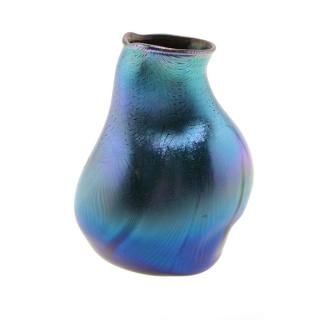 Appraisal: Tiffany Studios Blue Favrile Vase Tiffany Studios Blue Favrile Vase