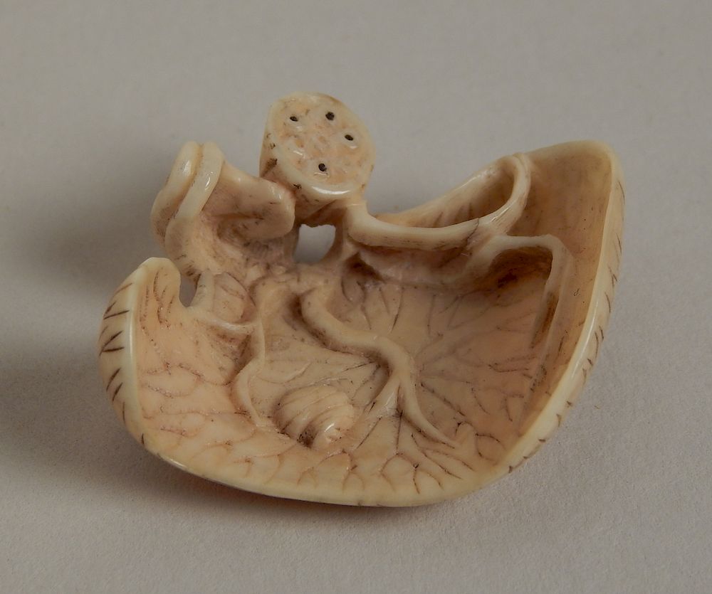 Appraisal: Suzhou School carved ivory toggle Suzhou School carved ivory toggle-