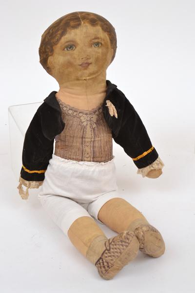 Appraisal: DEANS CLOTH DOLL WITH PRINTED FACE AND UNDER GARMENTS TRU-SHU