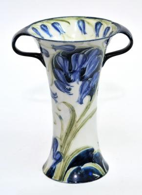 Appraisal: A MOORCROFT FLORAIN WARE VASE of waisted form with two