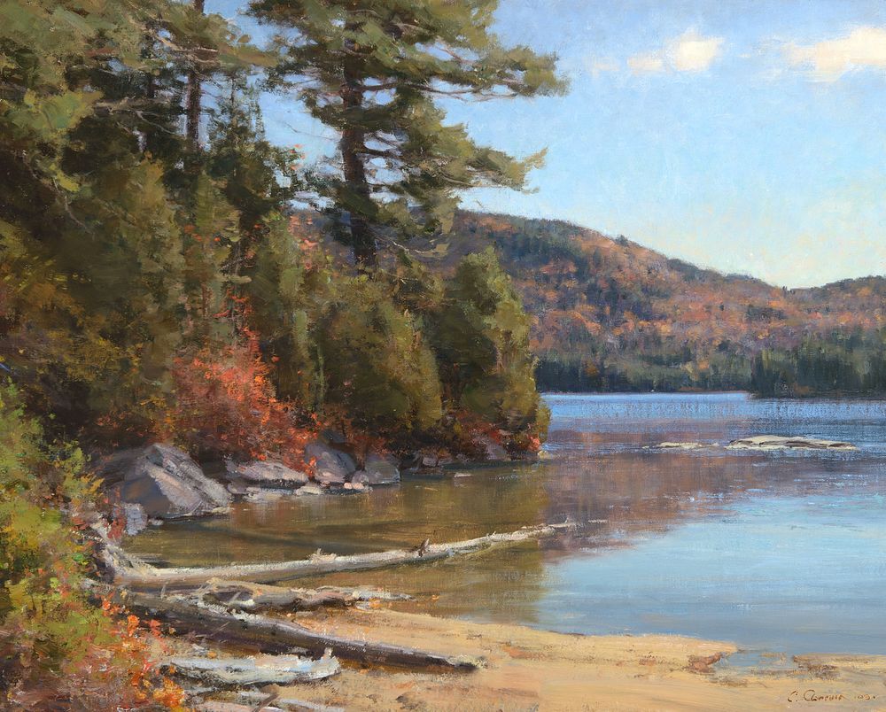 Appraisal: Clyde Aspevig b Shoreline Adirondacks Clyde Aspevig b Shoreline Adirondacks