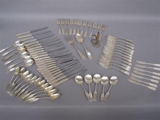 Appraisal: GORHAM OLD ENGLISH TIPT STERLING SILVER FLATWARE SERVICE Including dinner