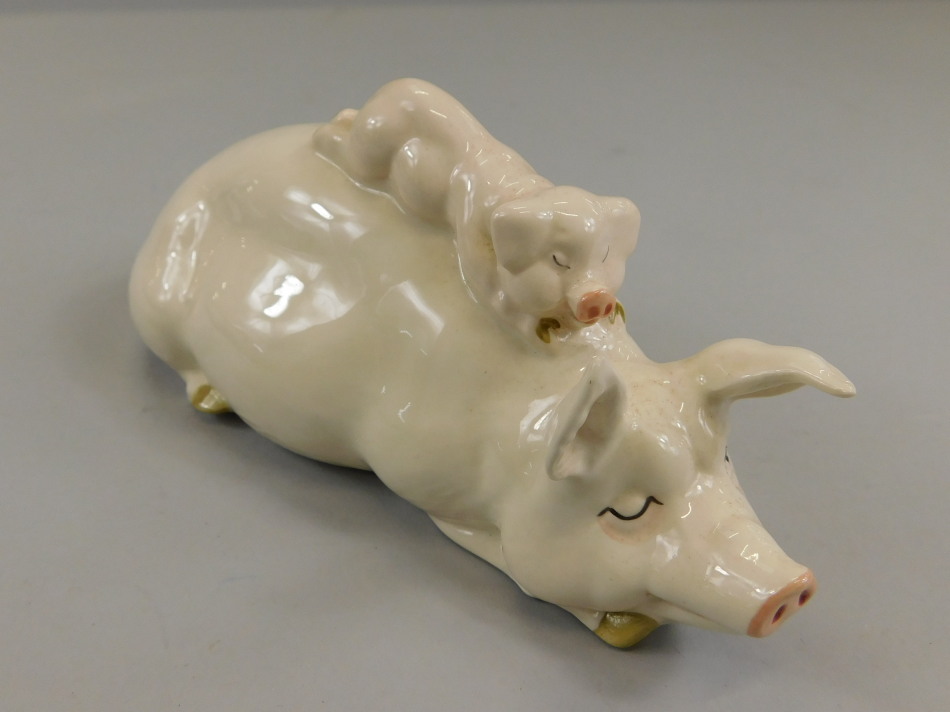 Appraisal: A Beswick pig and Piglet Piggy Back figure model number