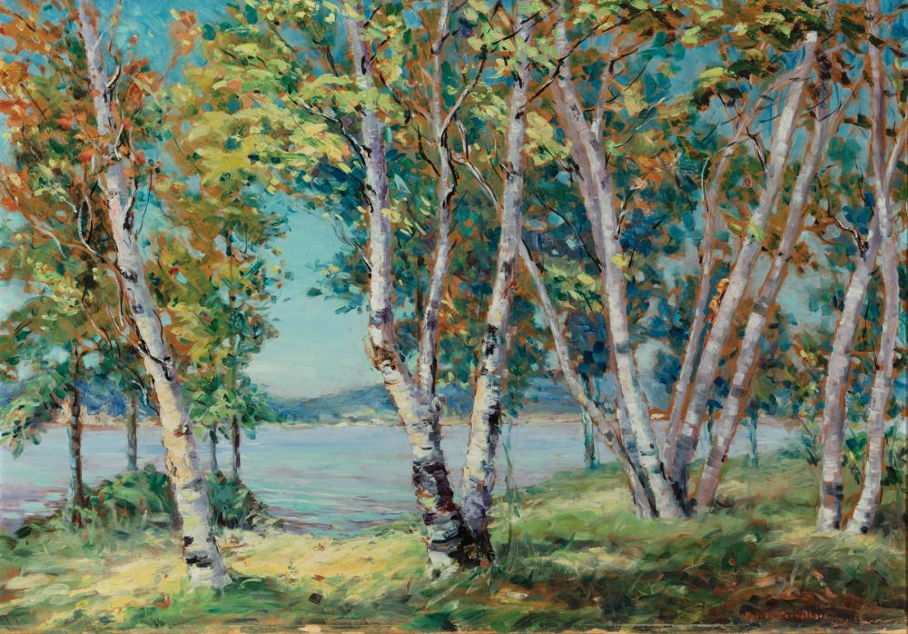 Appraisal: Grace Neville Carrothers American - Birch Trees oil on board