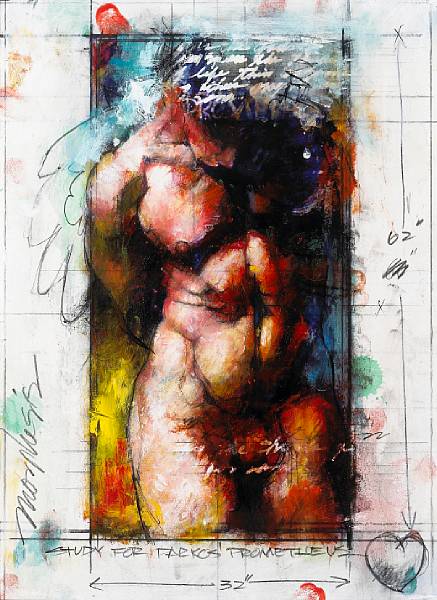 Appraisal: Jim Morphesis American born Study for Parkos Prometheus signed 'Morphesis'