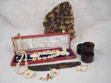 Appraisal: A mixed lot comprising a quantity of ivory jewellery being