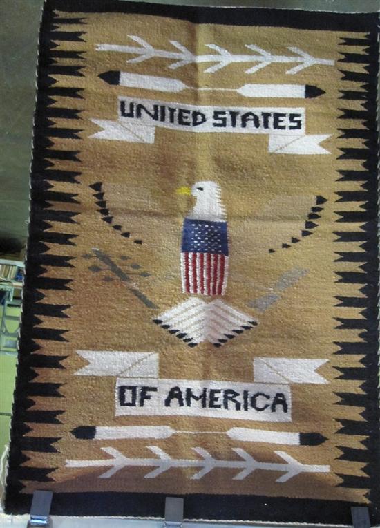 Appraisal: NAVAJO PICTORAL RUG