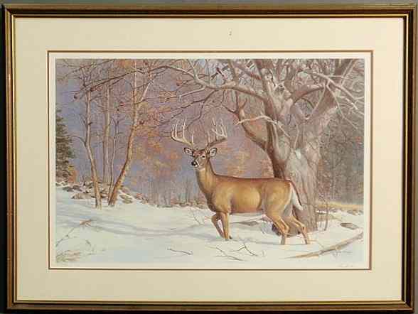 Appraisal: Framed and matted Ned Smith limited edition print of a