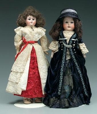 Appraisal: Two bisque head dolls one Heubach Koppelsdorf with cloth body