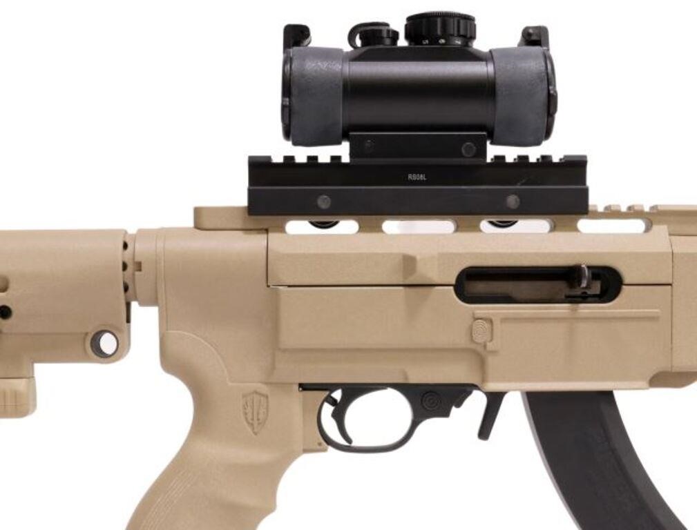 Appraisal: Ruger rifle with Archangel Rifle LR caliber tan tactical stock