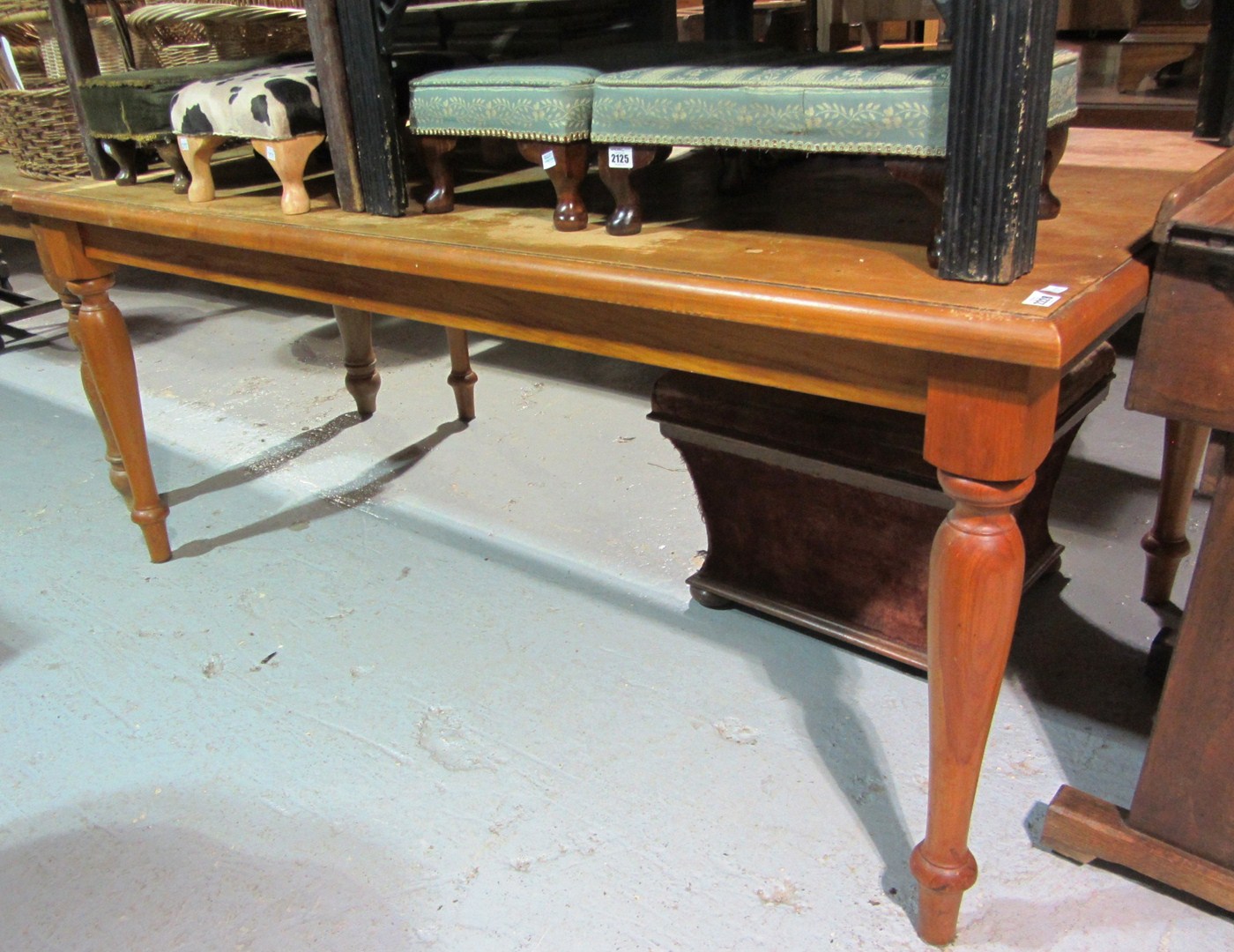 Appraisal: A th century pine rectangular dining table