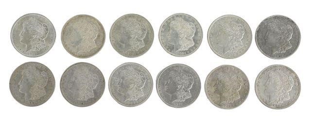 Appraisal: lot of U S Morgan silver dollars D P