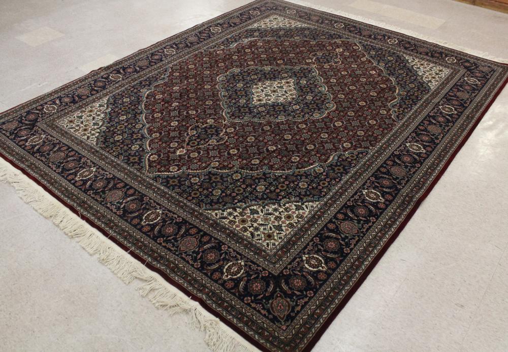 Appraisal: FINE HAND KNOTTED ORIENTAL CARPET Indo-Persian central medallion and overall