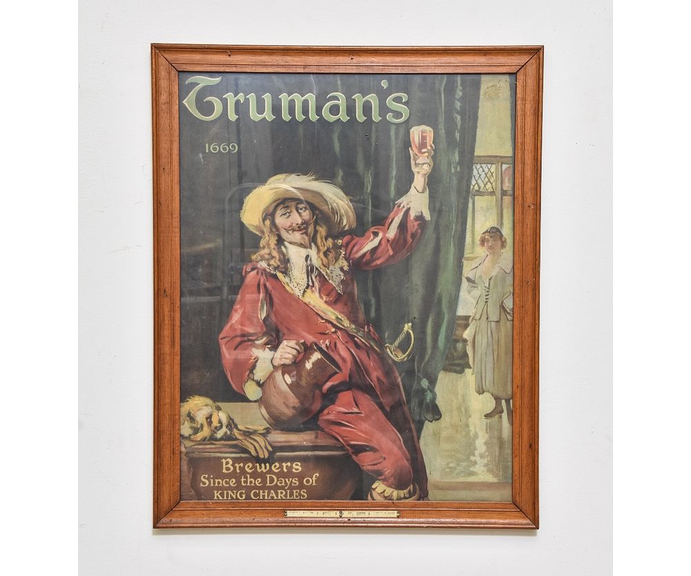 Appraisal: Poster - Truman's Brewers Colorful poster titled 'Truman's Brewers Since