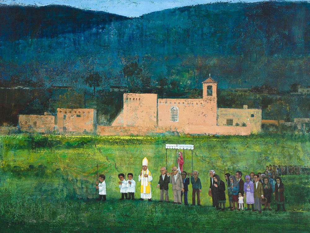 Appraisal: Eugene Dobos Untitled New Mexican Church Processional Eugene Dobos b