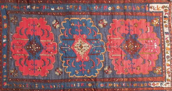 Appraisal: CAUCASIAN ORIENTAL RUG Kazak design th C x