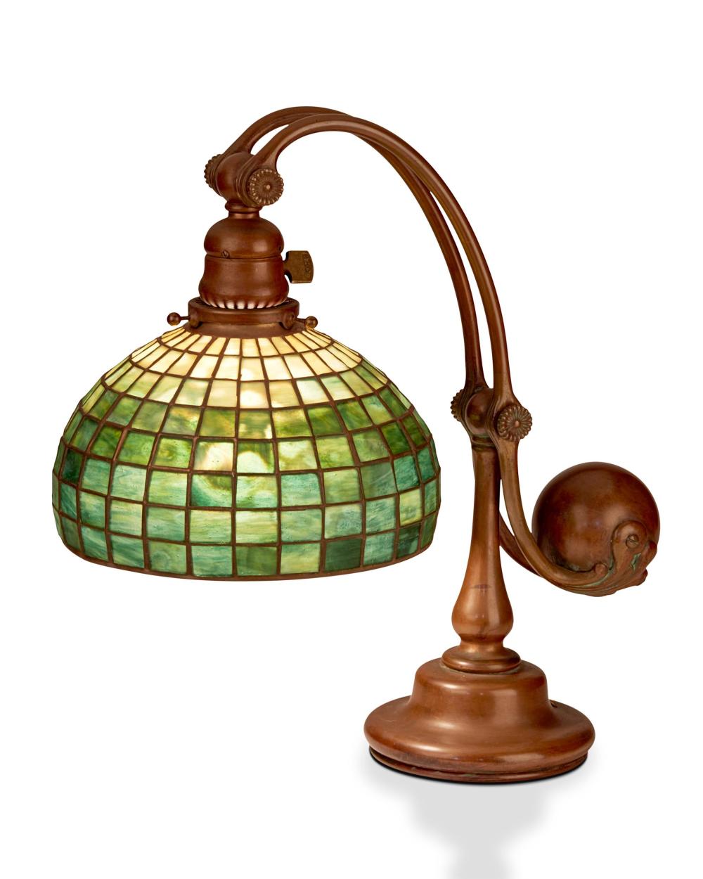 Appraisal: A Tiffany Studios counter-balance desk lamp Circa - New York