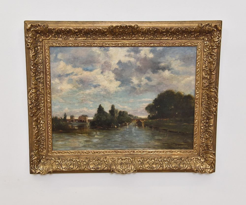 Appraisal: Louis Merot duBarre Landscape Louis Merot duBarre French - oil